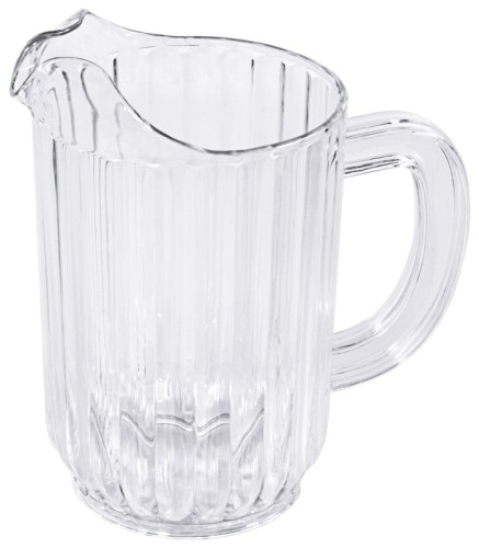 Getränkekanne ATHEN aus transparentem Polycarbonat, spülmaschinenfest, einsetzbar von -30 bis +120C Volumen: 0,9 l, Höhe: 17,5 cm