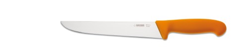 Giesser Schlachtmesser mit 21 cm Klingenlänge, gelber Griff, Klinge aus hochwertigem 1Chrom-Molybdän-Stahl