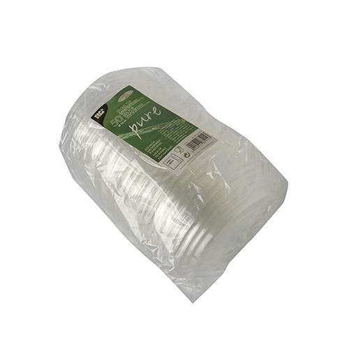 50 Deckel für Salatschalen, PLA rund Ø 15 cm · 2 cm klar von PAPSTAR