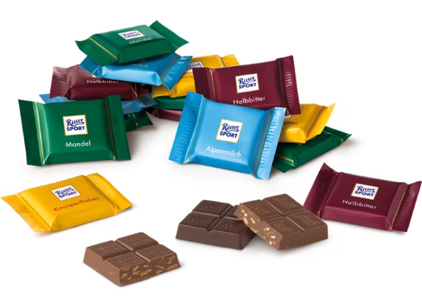 Ritter Sport Schokotäfelchen Stück 200 Stück Inhalt: 200 Stück à 5g.