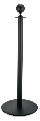 Abgrenzungspfosten. Kugel. Edelstahl, pulverbeschichtet. mit flachem Fuß.