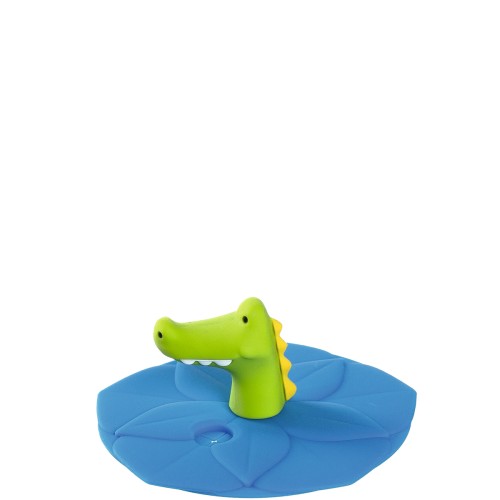 Leonardo Deckel blau Krokodil Bambini