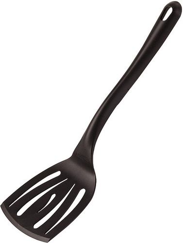Pfannenwender 11,5 x 9,5 cm, Griff: 23 cm Polyamid, schwarz spülmaschinengeeignet Farbe: Schwarz