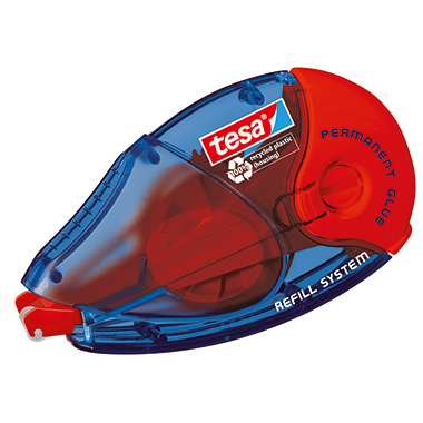 tesa® Kleberoller permanent ecoLogo® 8,4 mm x 14 m (B x L) nachfüllbar blau