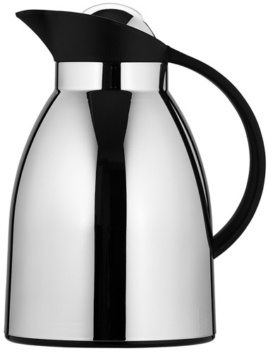 Helios Isolierkanne Shiny 1,0 l verchromt/schwarz