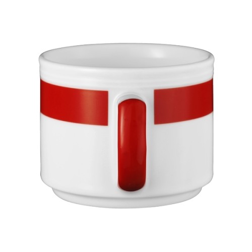 Seltmann Obertasse 1 0,18 l, Form: Vitalis, Dekor: 34193 rotes Band