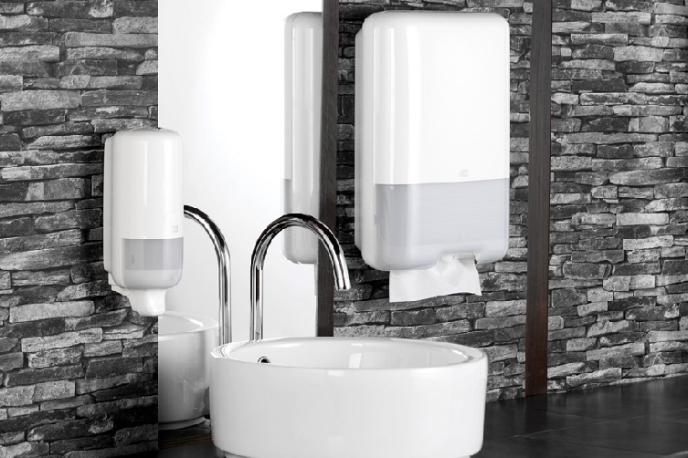 Tork Seifenspender ELEVATION MINI S2, Material: Kunststoff, Farbe: weiss, Inhalt: 475 ml.