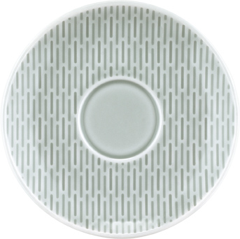 Bauscher Untertasse aus der Kollektion scope glow sea, coup, relief, 12 cm, aus Porzellan