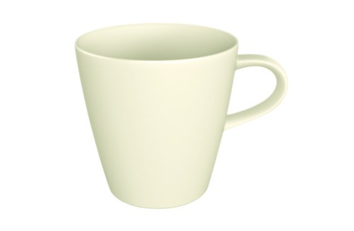 Villeroy & Boch Becher mit Henkel, 12 x 9 x 10,5 cm, Serie The Rock White Glacier, Inhalt: 0,35 Liter