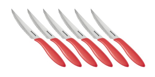Steakmesser PRESTO 12 cm, 6 St., rot