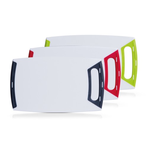 Zeller Schneidebrett, eckig, Kunststoff, sort. 30x18