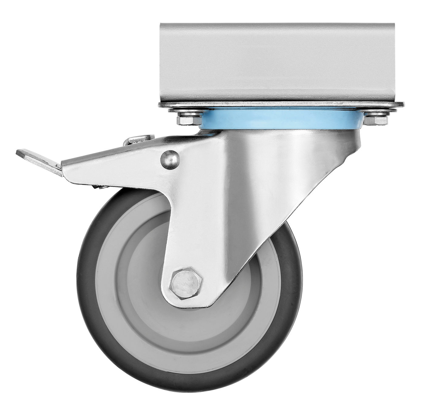 Bartscher Lenkrollen 4S700 | Lenkrollen: 4Lenkrollen, 2 feststellbar | Maße: 8,5 x 17 x 12,1cm. Gewicht: 2,9 kg