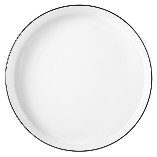 Seltmann Schale halbhoch 26 cm M5399-26, rund, Form: Good Mood, Dekor: 10826 Black Line, hohe Kantenschlagfestigkeit, Made in Germany