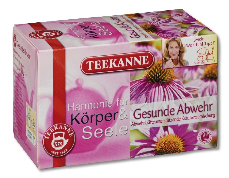 Teekanne Gesunde Abwehr - Abwehrkräfte unterstützende Kräutermischung. Inhalt: 20 Beutel