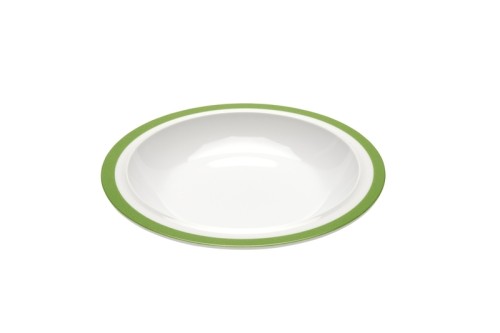 Ornamin Teller tief 505 Rand grün Ø 22cm