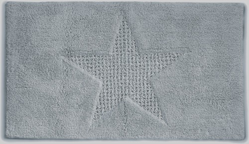 KELA Badematte Lindano 100%Baumwolle gletschergrau 100,0x60,0x1,0cm