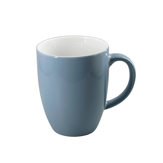 Becher mit Henkel 0,28 l - Form: Table Selection - Dekor 79925 grau-blau - aus Porzellan.