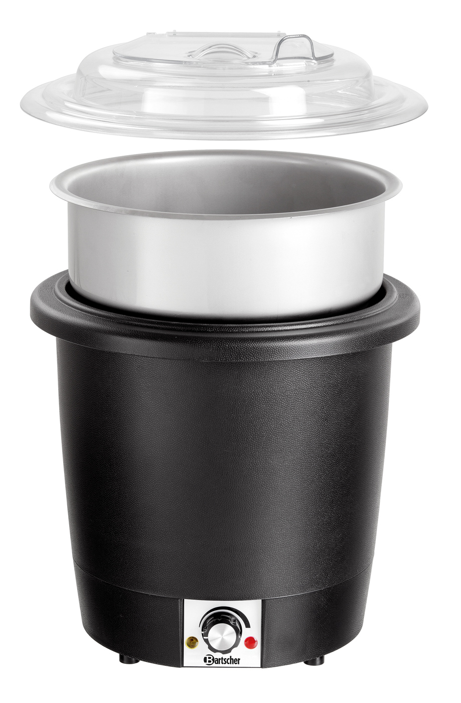 Bartscher Suppentopf, 10L, schwarz | Farbe:Schwarz | Maße: 33 x 33 x 38,0 cm. Gewicht: 3 kg