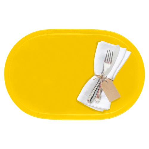 Westmark Tischset »Fun« oval, 45,5 x 29 cm, gelb