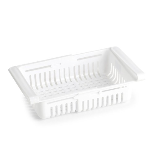 Kühlschrank-Fach, ausziehbar, Kunststoff, weiß. Länge: 205 mm. Breite: 165 mm. Höhe: 75 mm