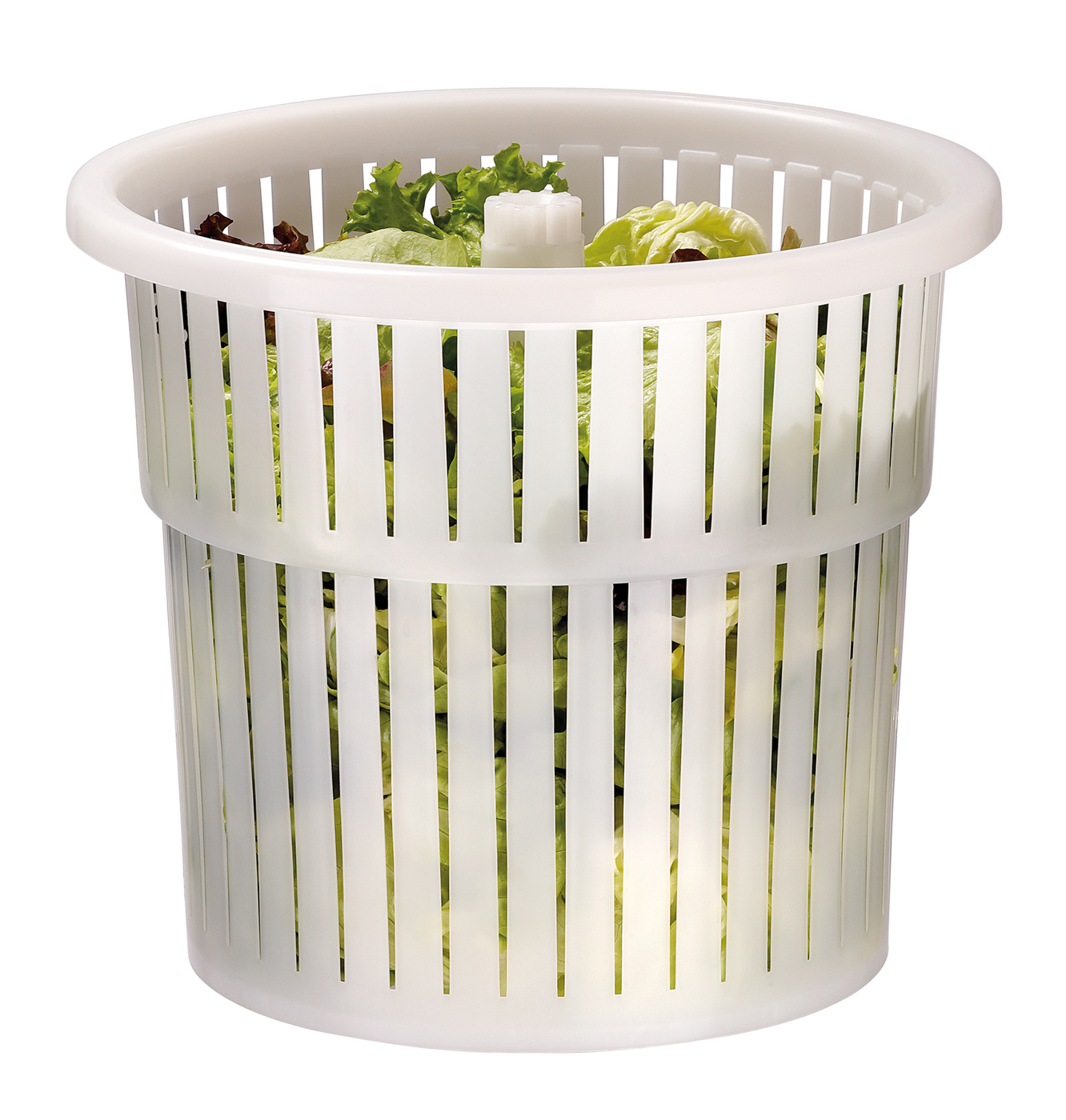 Bartscher Salatschleuder K1-25L |Lebensmittelecht: Ja | Maße: 42 x 42 x 52,0 cm.Gewicht: 3,3 kg