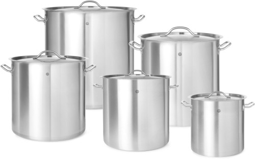 HENDI Suppentopf - mit Deckel - Ø320x(H)280 mm - 22 Liter 0,8 mm Wandstärke