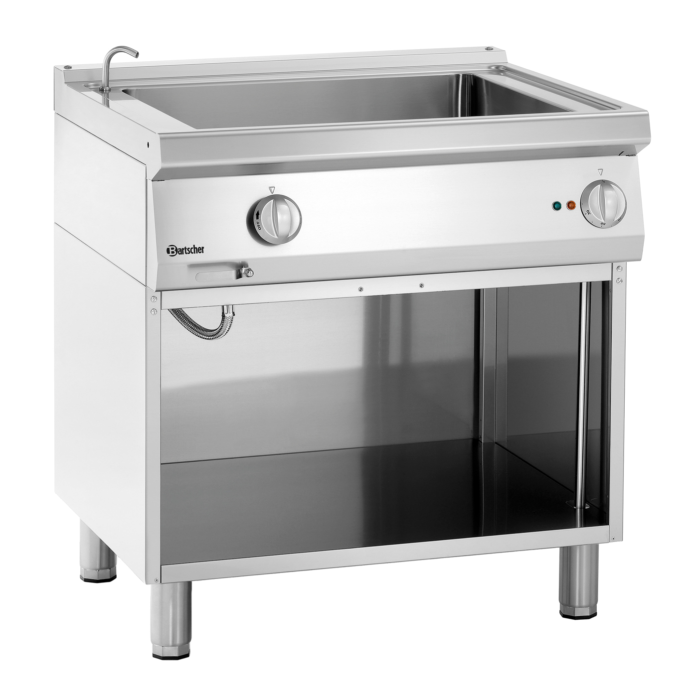 Bartscher Bain Marie 700, B800, UO, mWE |Frequenz: 50 Hz | Maße: 80 x 70 x 85,0 cm.Gewicht: 39 kg
