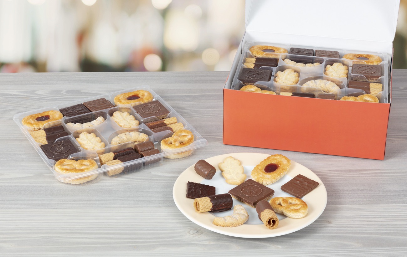 Bahlsen Hermann Bahlsen Collection L Stapelkarton 11 Bahlsen Klassiker im Serviertray Inhalt: 4 Serviereinheiten à 227 g.