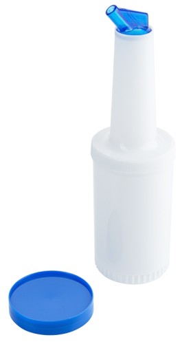 Mix-/Vorratsbehälter Behälter und Deckel aus Polypropylen, blaue Ausgießer aus SAN-Kunststoff mit 11 mm Ø Ausgussöffnung,