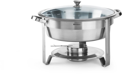 HENDI Chafing Dish - rund - 3,5 Liter - Ø390x(H)270 mm