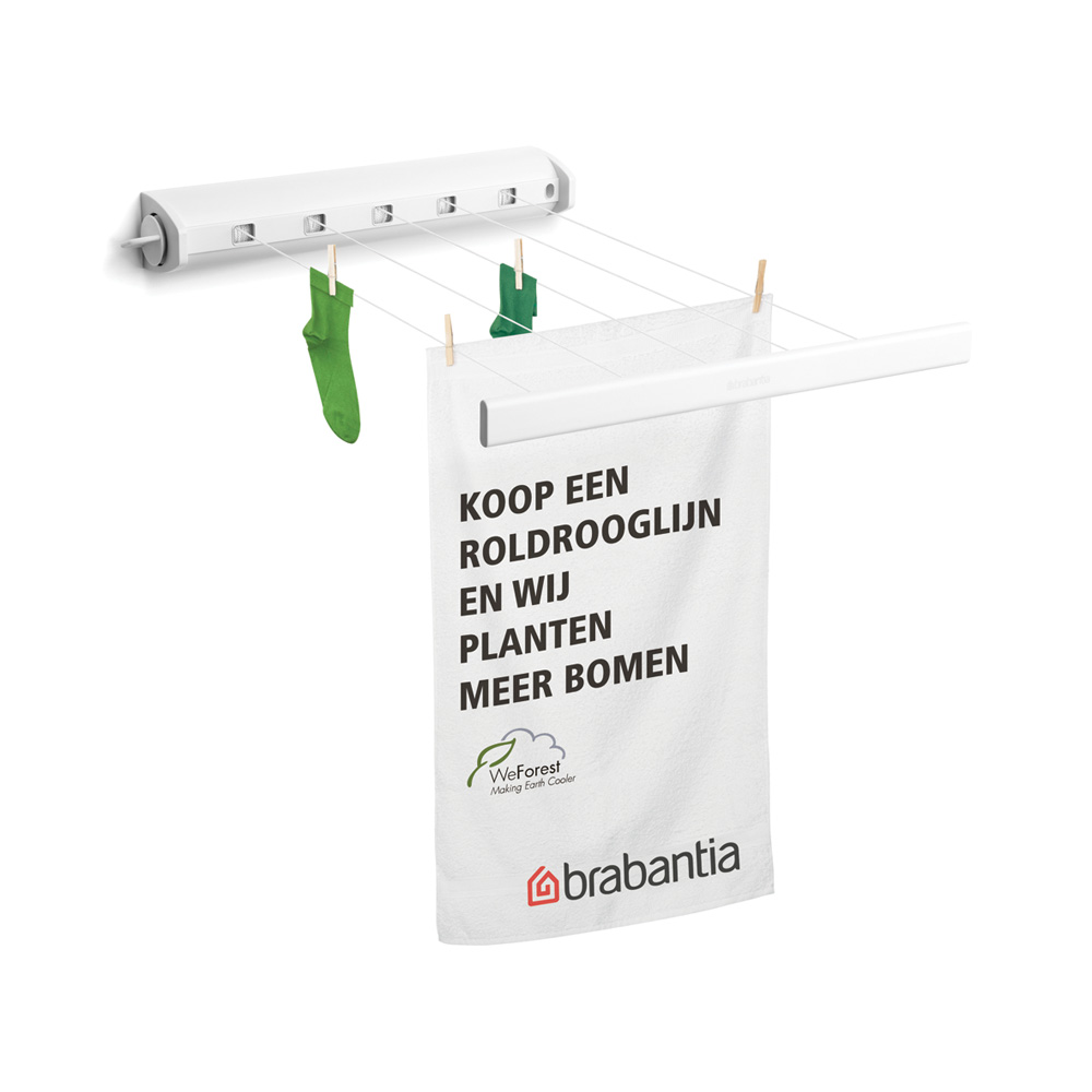 Brabantia Herausziehbare Wäscheleinen White