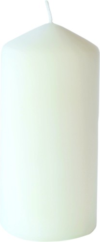 DUNI Stumpenkerzen 150x70mm, matt weiss 6er 6 Stück