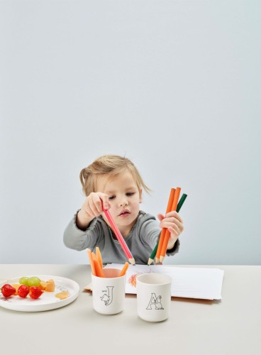 Moomin ABC Tasse - A 0.2 l. weiß, Maße: 74 x 74 x 83 mm