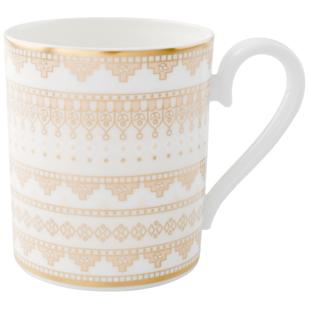 Villeroy und Boch Becher mit Henkel - Maße: 11,2 x 7,7 x 8,8 cm / Ser.: Samarkand