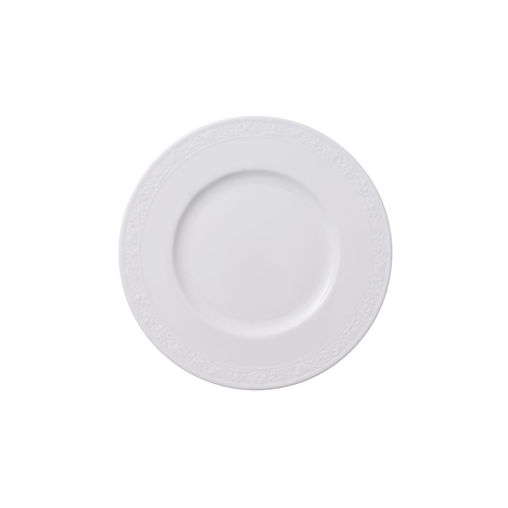 Villeroy und Boch Brotteller - Maße: 18 x 18 x 1,5 cm / Ser.: White Pearl