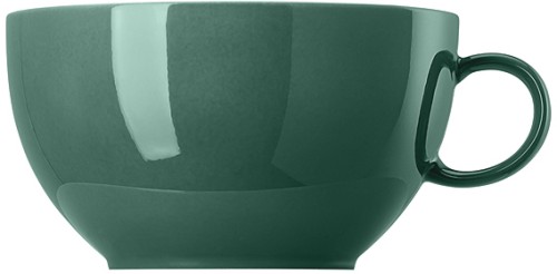 Sunny Day Herbal Green (grün) von Thomas, Cappuccino Obertasse, aus Porzellan, spülmaschinengeeignet