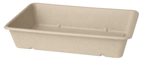 Duni Box Bagasse 1200 ml Braun ungeteilt, 480 Stk/Krt (12 x 40 Stk)