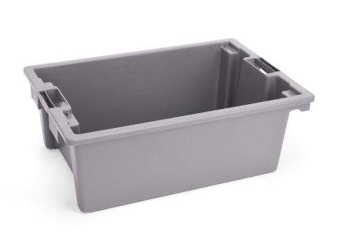 Transport-/Lagerkasten. Polypropylen. 55 x 40 x 22,0 cm.