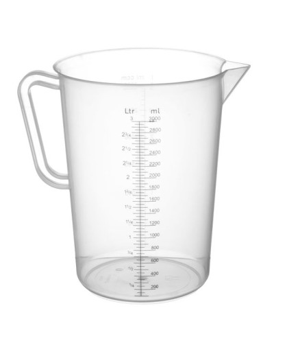HENDI Messbecher Polyproylen - Ø160x(H)240 mm - 3,0 Liter