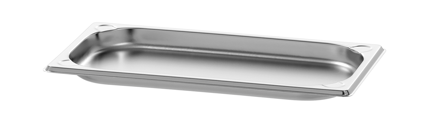 Bartscher GN-Behälter, 1/3GN,T20, Basic Line |Ausführung: Ohne Perforation | Maße: 32,5 x 17,6x 2,0 cm. Gewicht: 0,24 kg