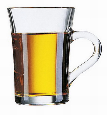 Henkelbecher AMOS, Inhalt: 0,23 Liter, Höhe: 105 mm, Durchmesser: 76 mm.