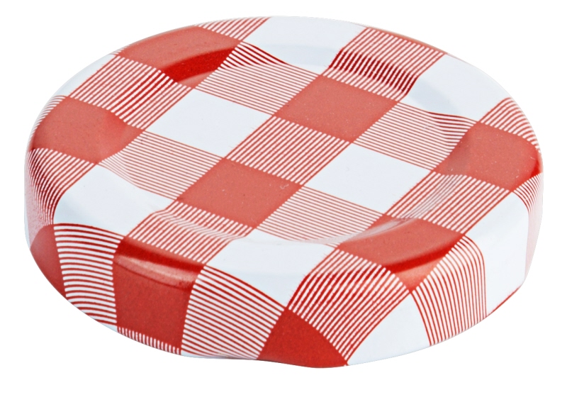 Deckel zu Marmeladenglas, rot