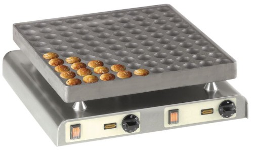 NEUMÄRKER Poffertjes-Grill 100 Mulden à Ø 44 x h 11 mm 570x590x200 mm