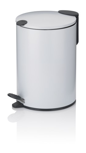 KELA Kosmetikeimer Mats Metall weiß Silent Close 23,0cm 17,0cmØ 3,0l