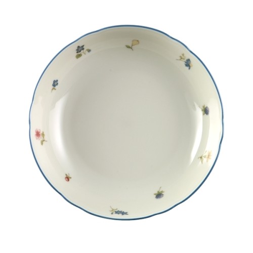 Seltmann Salatschale 16 cm, Form: Marieluise, Glasur: elfenbein, Dekor: 30308 Streublume