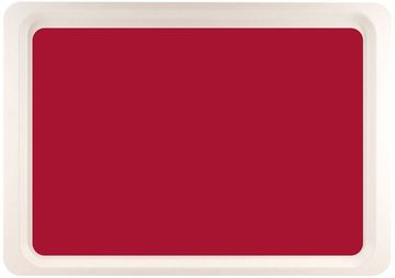 Roltex Polyestertablett in Euro 1/1 Größe, perlweiß - rot