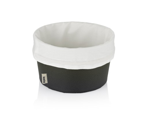 Brotkorb Grana PU-Leder schwarz 11,0 cm 19,0 cm von Kela