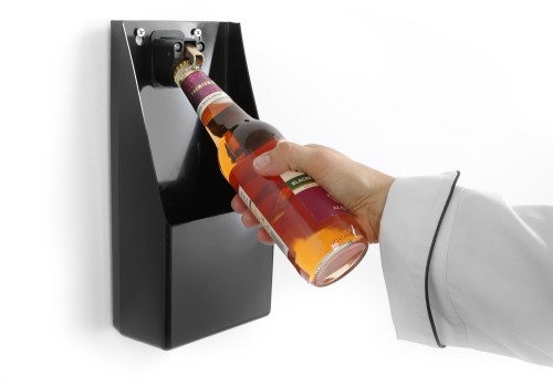 HENDI Flaschenöffner mit Auffangbehälter - Maße: 135x70x(H)295 mm