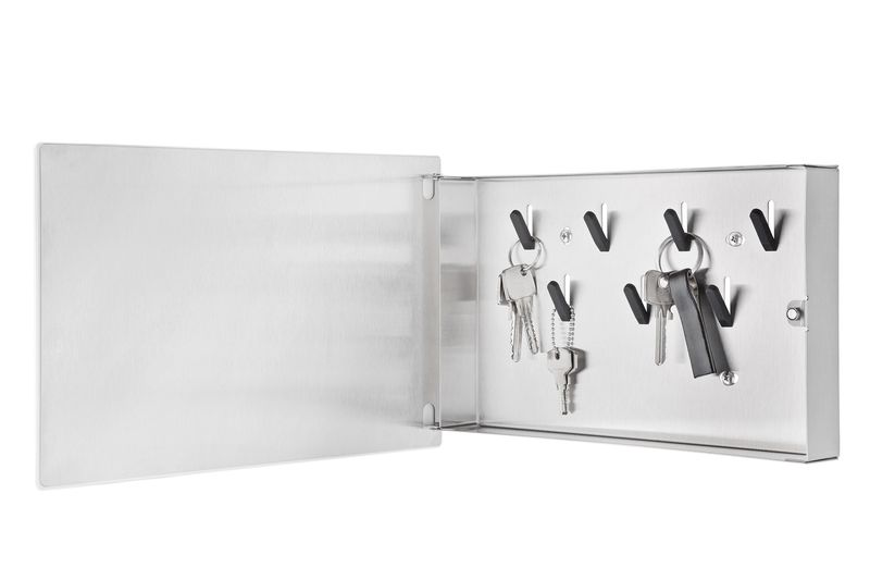 BLOMUS Schlüsselkasten/Glasmagnettafel - White, H 20 cm, B 30 cm, T 5 cm -