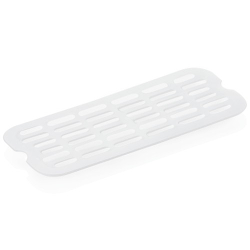 GN 1/3 Einlegeboden, BPA frei, Deckel fest schließend, Behälter und Deckel können mit HACCP Clips farbig markiert werden, mit Skalierung.